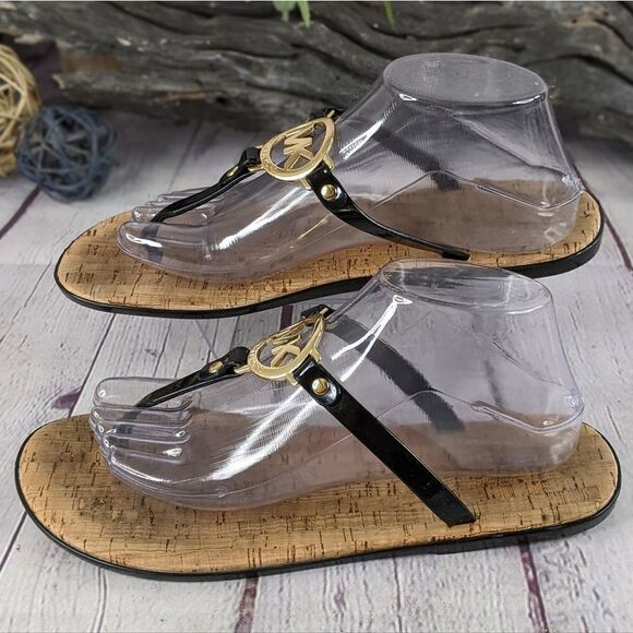 Michael Kors MK Charm Jelly Thong Sandals - Picture 4 of 9